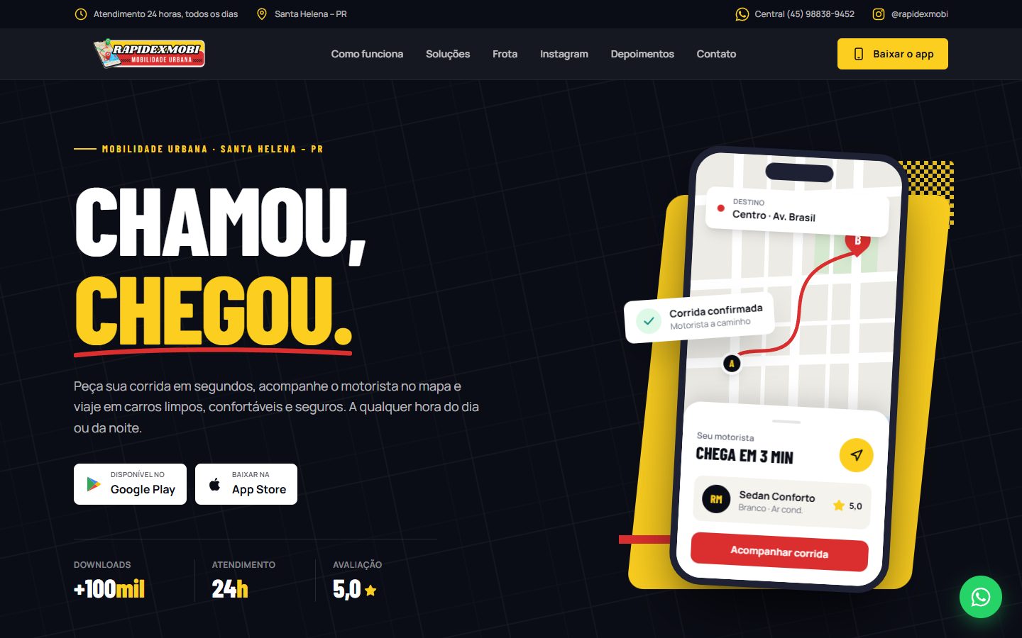 RapidexMobi — Mobilidade Urbana — Página inicial